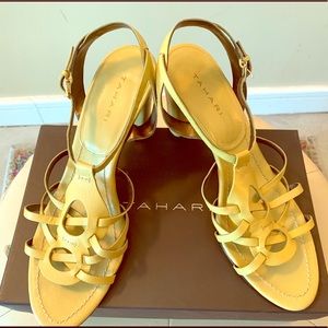 Brand name, strappy sandals designed for comfort.